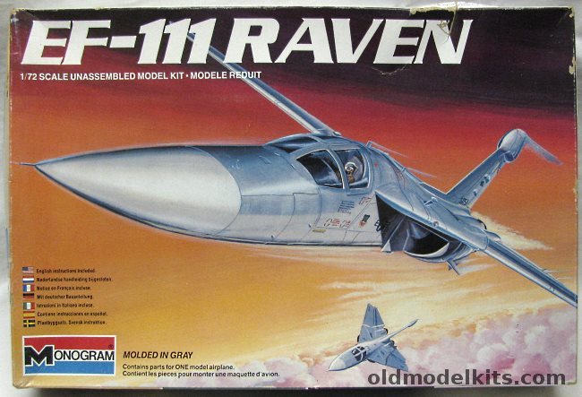 Monogram 1/72 EF-111 Raven, 5435 plastic model kit